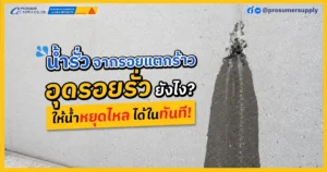 น้ำรั่วจากรอยแตกร้าว อุดยังไง ให้หยุดไหลได้ในทันที?