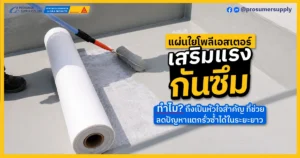 แผ่นโพลีเอสเตอร์ เสริมแรงกันซึม ทำไม? ถึงเป็นหัวใจสำคัญ ที่ช่วยลดปัญหาแตกรั่วซ้ำได้ในระยะยาว
